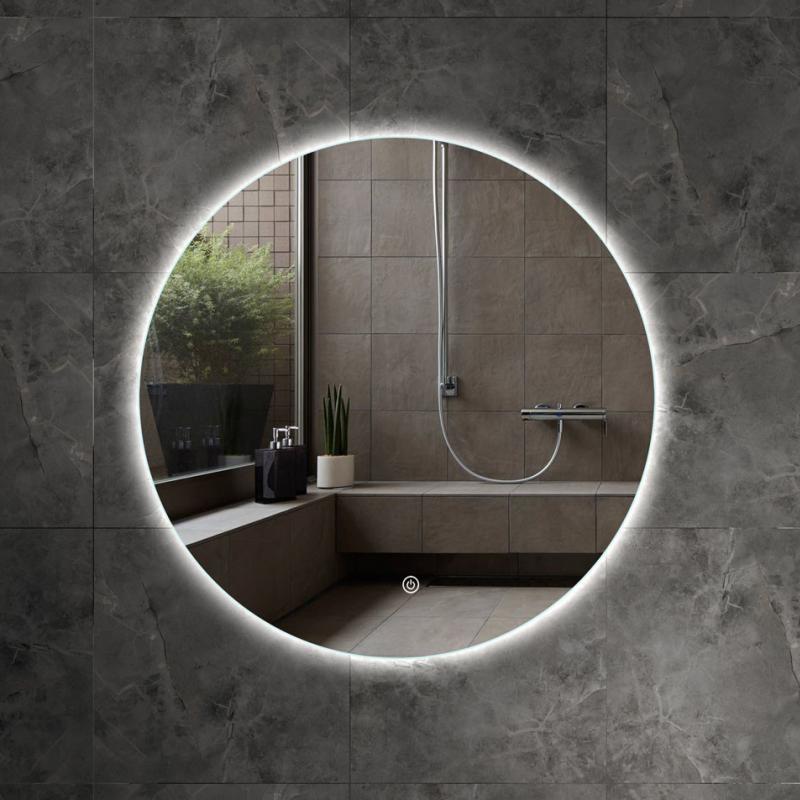 High Quality Custom Smart LED Vanity Bathroom Mirror with Touch Switch and defogger