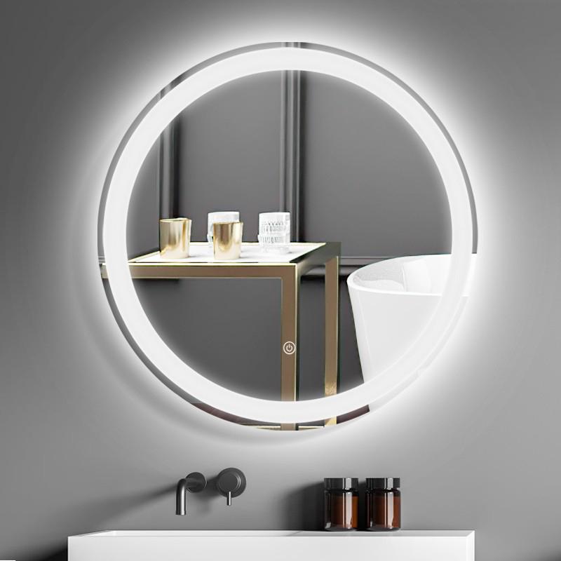 Commercial Round LED Bathroom Mirror 600mm | Smart Touch/Motion Sensor