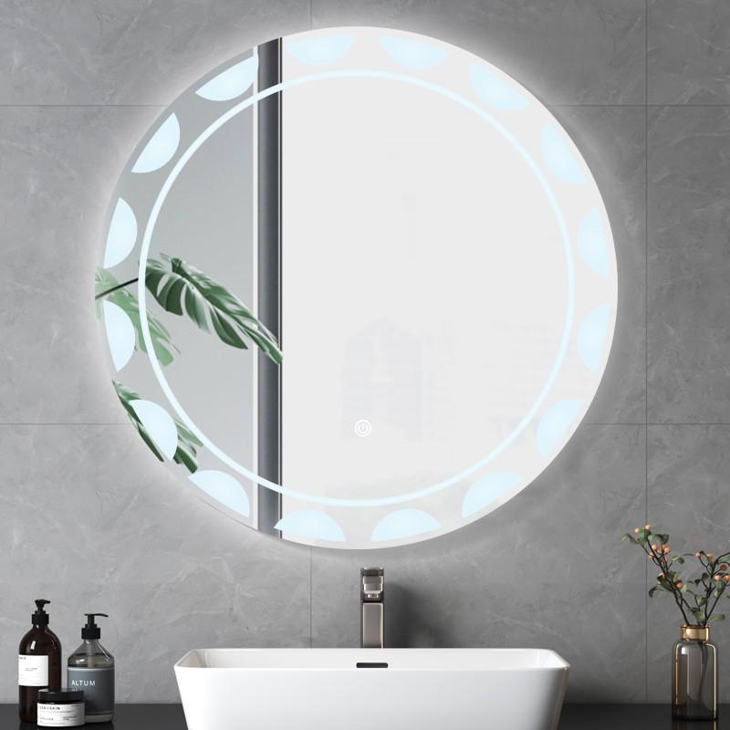 Smart Round LED Bathroom Mirror 600mm | Touch/Motion Sensor, Explosion-Proof