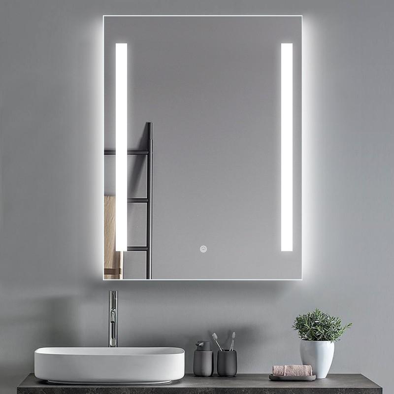 JU03 LED Mirror | 600x800mm Rectangular, Touch Sensor