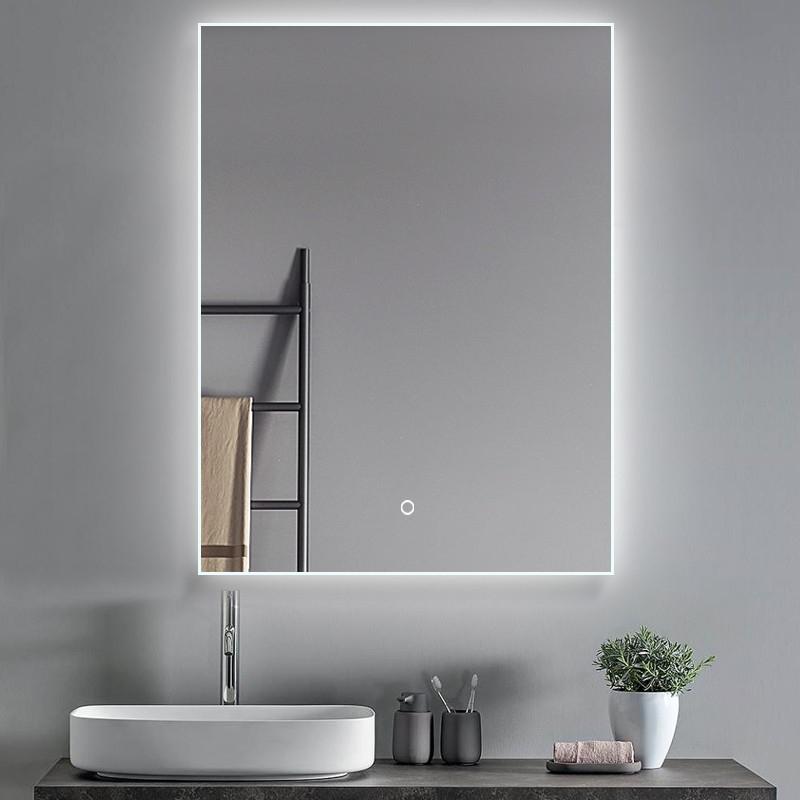 JU02 LED Mirror | 600x800mm Rectangular, Touch Sensor