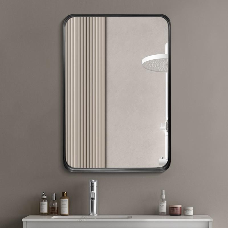 AZ01 Model | 24"x36" Wall Mounted Mirror with Durable Metal Frame for Bathroom Use