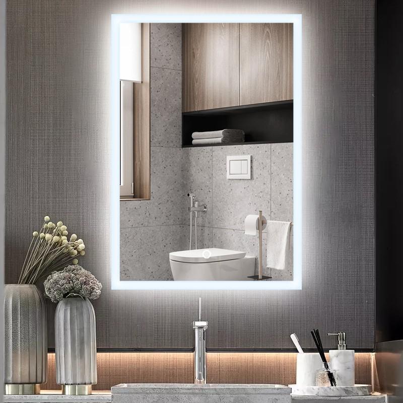 DF59 Rectangular LED Mirror – 600x700mm, Wall Mounted, Touch Control