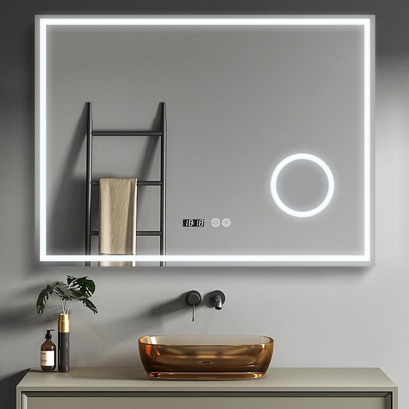 JU04 Rectangular LED Mirror – Touch Control, Wall Mounted