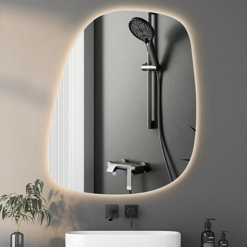 YI02 | Irregular LED Mirror – Modern Accent for Boutique Bathrooms or Designer Spaces
