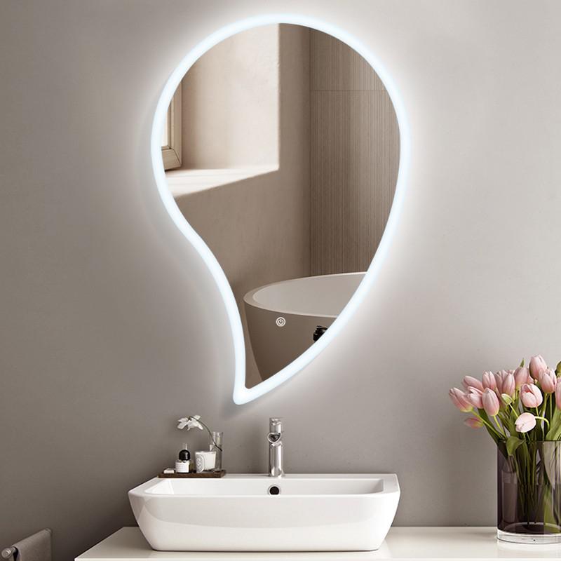 AL02 | Artistic Irregular LED Wall Mirror – Soft Lighting for Residential & Commercial Use