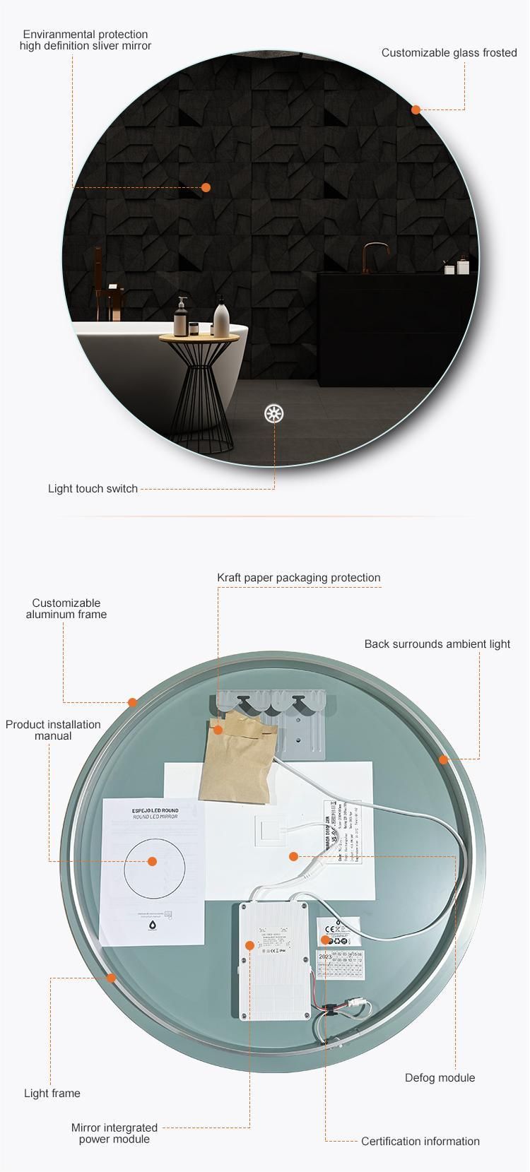 Round Smart Bathroom Mirror – LED Anti-Fog Vanity Mirror with Touch Sensor.jpg