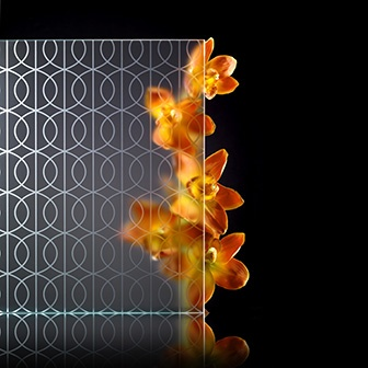 Patterned Frosted Glass for Doors, Partitions & Windows | Decorative Privacy Solution