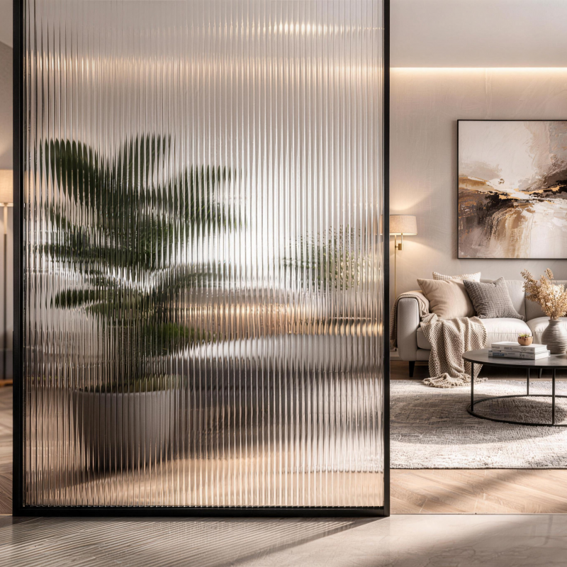 Decorative textured glass