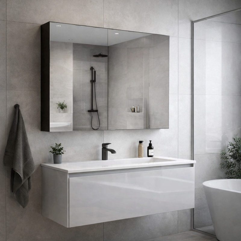 MC02 Bathroom Medicine Cabinet with Mirror Wall Mounted Storage