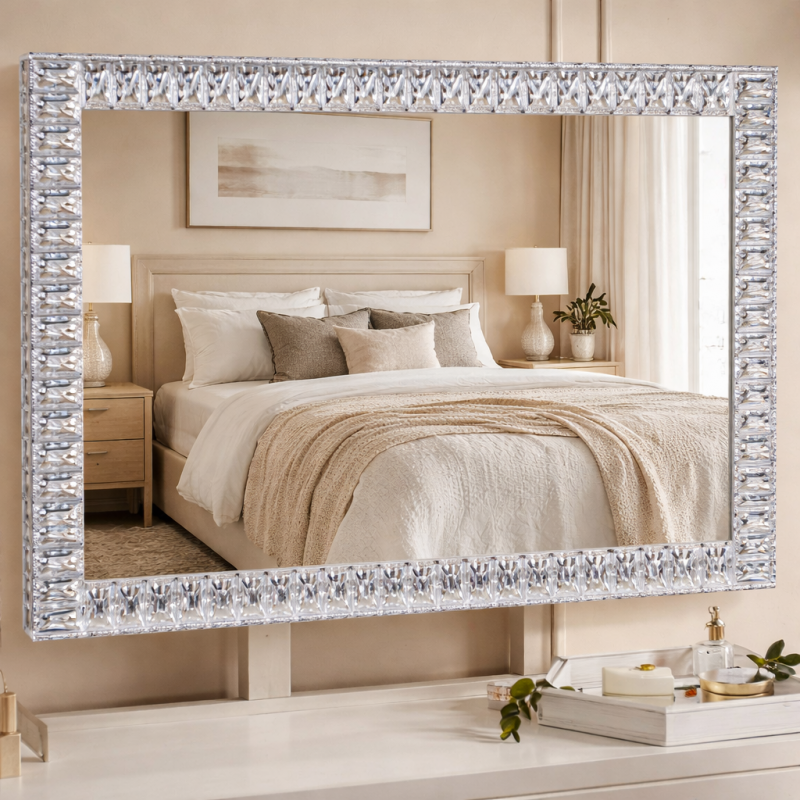 VA15 LED Luxury Crystal Diamond Vanity Mirror
